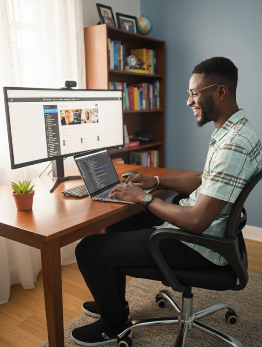 Creative developer workspace